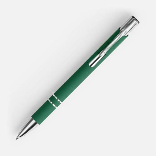 Ручка шариковая Keskus Soft Touch, зеленая фото 3 Ручка шариковая Keskus Soft Touch, зеленая фото 3