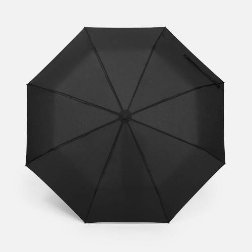 Зонт складной Cloudex, черный фото 3