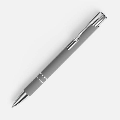 Ручка шариковая Keskus Soft Touch, серая Ручка шариковая Keskus Soft Touch, серая