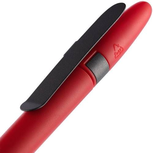 Ручка шариковая Prodir DS5 TSM Metal Clip, красная с серым фото 6