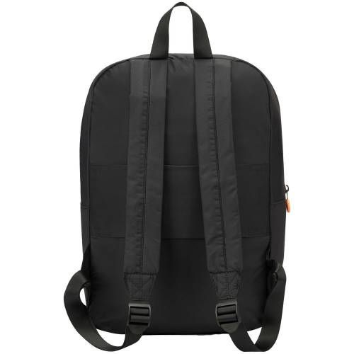 Складной рюкзак Compact Neon, черный с оранжевым фото 5