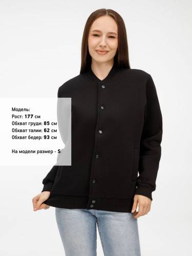 Бомбер унисекс AtmosWear, черный фото 9 Бомбер унисекс AtmosWear, черный фото 9