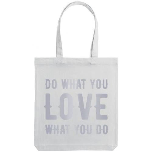Холщовая сумка Do Love, молочно-белая фото 3