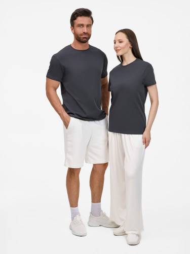 Футболка унисекс T-Bolka 200, темно-серая (графит) фото 13