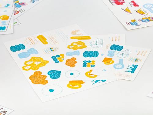 Наклейки бумажные Sticker Pack на заказ, S фото 5