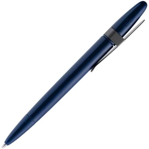 Ручка шариковая Prodir DS5 TSM Metal Clip, синяя с серым фото 3