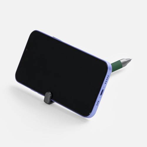 Ручка шариковая Standic с подставкой для телефона, зеленая фото 6