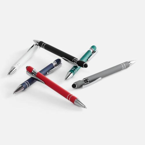 Ручка шариковая Pointer Soft Touch со стилусом, черная фото 6 Ручка шариковая Pointer Soft Touch со стилусом, черная фото 6