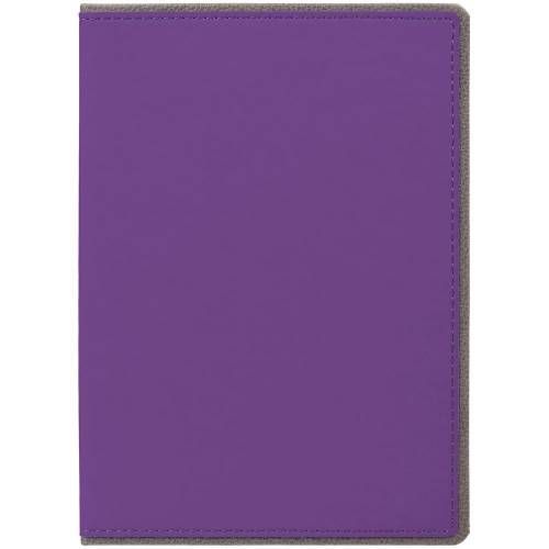 Ежедневник Frame, недатированный, фиолетовый с серым фото 4
