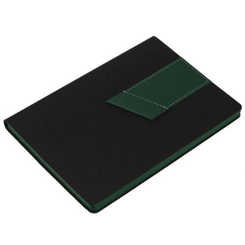 Ежедневник Bookmark, недатированный, черный с зеленым фото 4