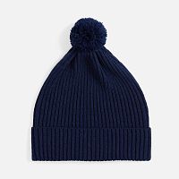 Шапка Catch Match с помпоном, темно-синяя