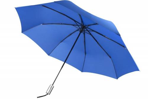 Зонт складной Fiber, ярко-синий фото 2