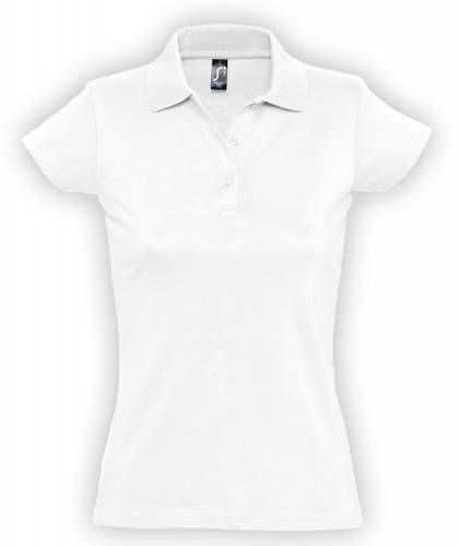 Рубашка поло женская Prescott Women 170, белая фото 2