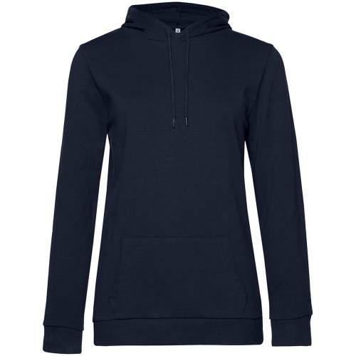 Толстовка с капюшоном женская Hoodie, темно-синяя фото 2