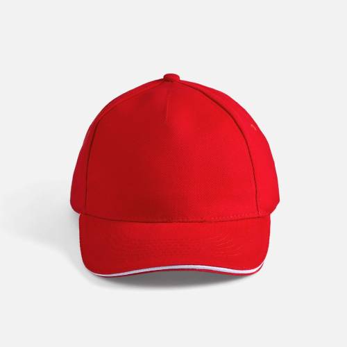 Бейсболка Long Beach, красная с белым фото 4 Бейсболка Long Beach, красная с белым фото 4