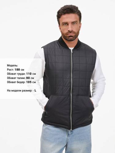 Жилет унисекс Warmbridge, черный фото 6
