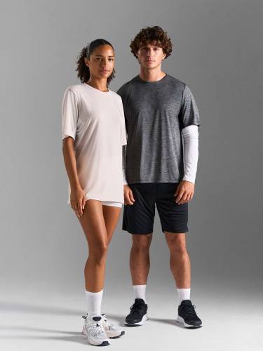 Футболка спортивная унисекс Storm, черный меланж фото 9 Футболка спортивная унисекс Storm, черный меланж фото 9