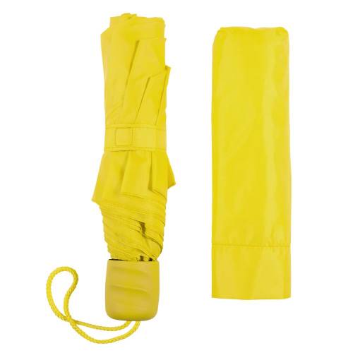 Зонт складной Basic, желтый фото 4