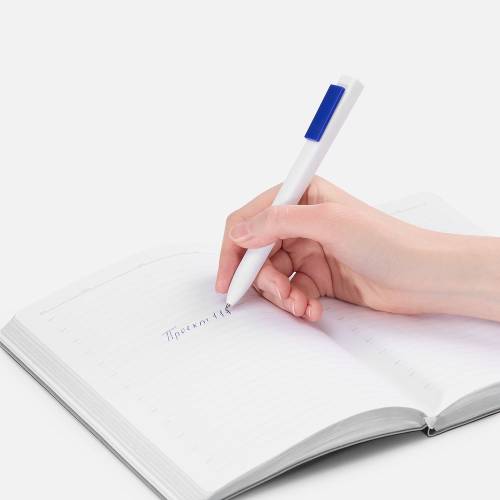 Ручка шариковая Swiper SQ, белая с синим фото 5