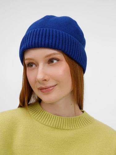 Шапка ComFleece, темно-синяя (кобальт) фото 6