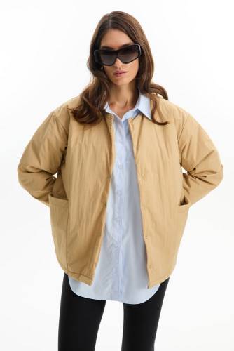 Куртка унисекс Veter, бежевая фото 22