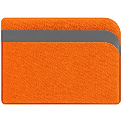 Чехол для карточек Dual, оранжевый фото 2