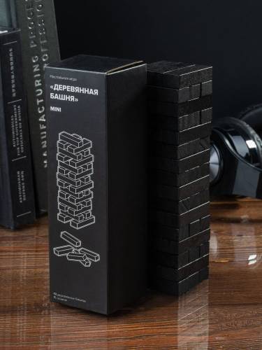 Игра «Деревянная башня мини», черная фото 7