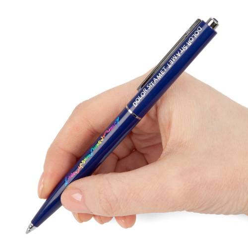 Ручка шариковая Senator Point, ver.2, темно-синяя фото 5