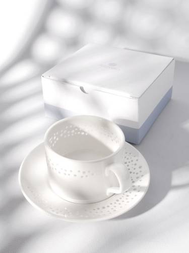 Чайная пара Coralli Luziano, белая фото 11