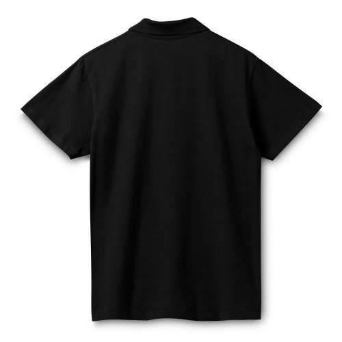 Рубашка поло мужская Spring 210, черная фото 3