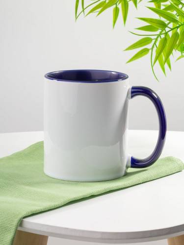 Кружка Promo Plus для сублимационной печати, синяя фото 2