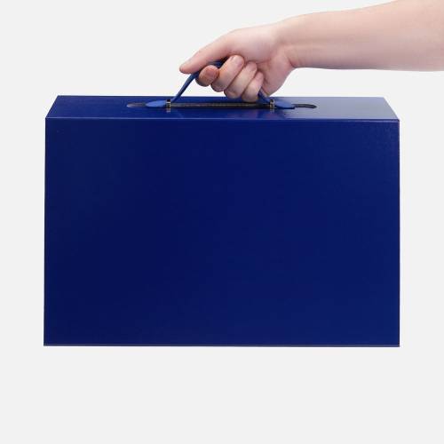 Коробка складная Holdfold, L, синяя фото 6