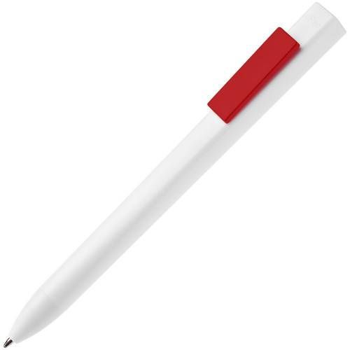 Ручка шариковая Swiper SQ, белая с красным фото 2