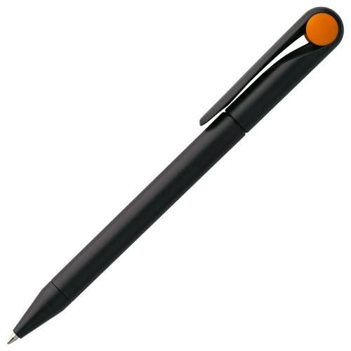 Ручка шариковая Prodir DS1 TMM Dot, черная с оранжевым фото 3