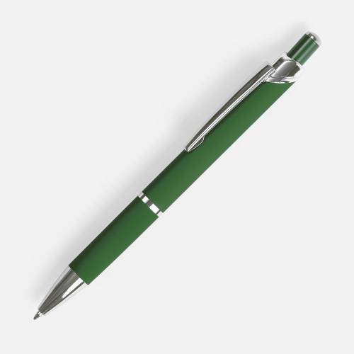 Ручка шариковая Chromos Soft Touch, зеленая фото 2 Ручка шариковая Chromos Soft Touch, зеленая фото 2