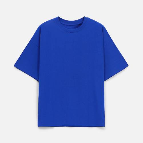 Футболка унисекс оверсайз T3, синяя фото 8