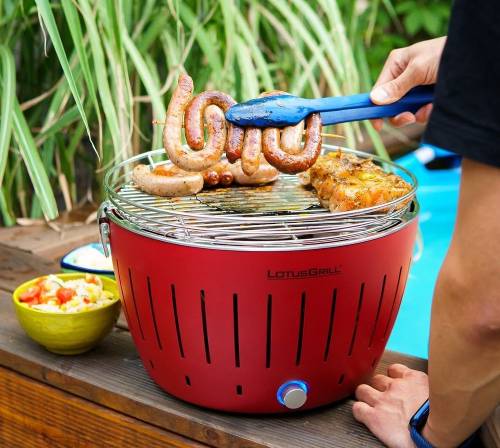 Угольный гриль Lotus Grill Classic, красный фото 6 Угольный гриль Lotus Grill Classic, красный фото 6