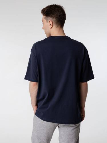 Футболка оверсайз мужская Boxy Men, синяя (джинс) фото 7