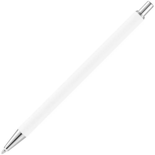 Ручка шариковая Slim Beam, белая фото 2