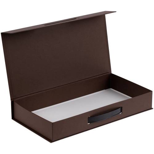 Коробка с ручкой Platt, коричневая фото 5