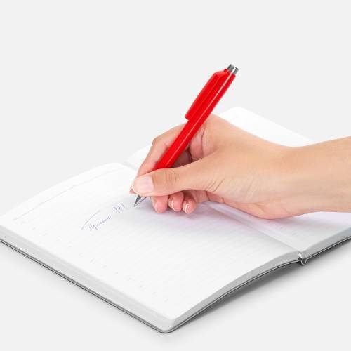 Ручка шариковая Klippa, красная фото 5