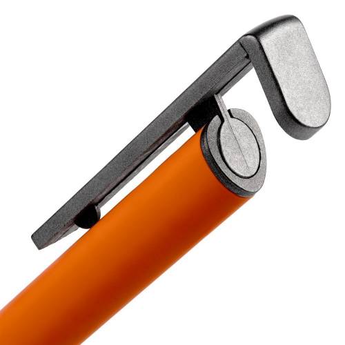 Ручка шариковая Standic с подставкой для телефона, оранжевая фото 7