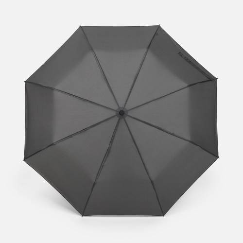 Зонт складной Smooth Move с плавным закрытием, серый фото 3