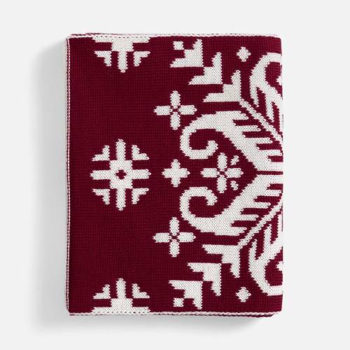 Шарф Wintertude L, красный с белым фото 4