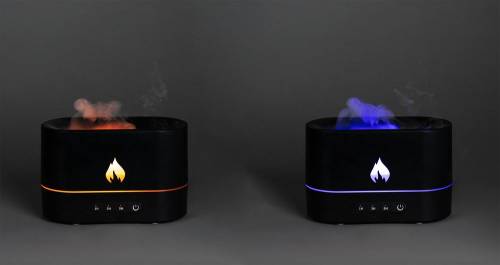 Увлажнитель-ароматизатор с имитацией пламени Fuego, черный фото 15