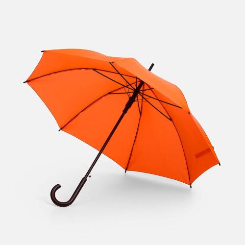 Зонт-трость Standard, оранжевый неон фото 2