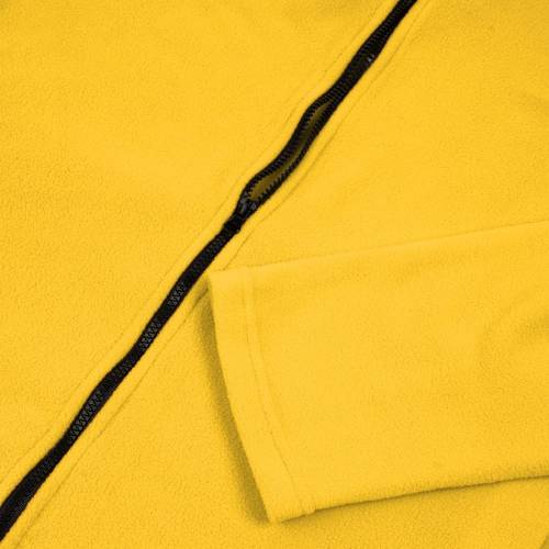 Куртка флисовая унисекс Manakin, желтая фото 4