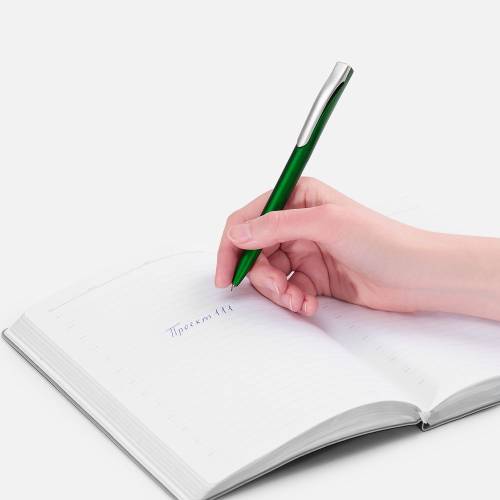 Ручка шариковая Pin Silver, зеленый металлик фото 5