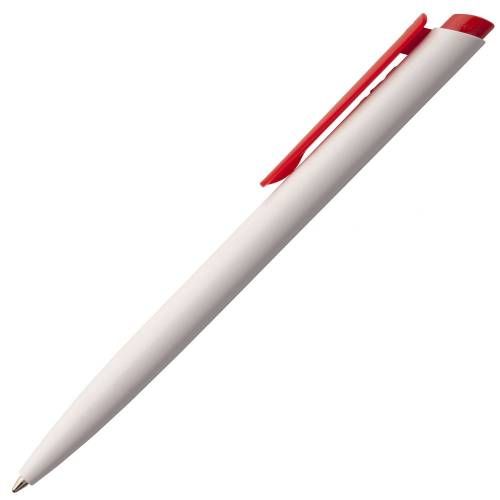 Ручка шариковая Senator Dart Polished, бело-красная фото 3
