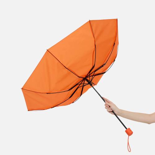Зонт складной Basic, ver.2, оранжевый фото 5